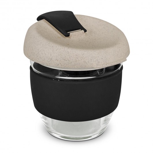 Black 250mL Natura Glass Cups